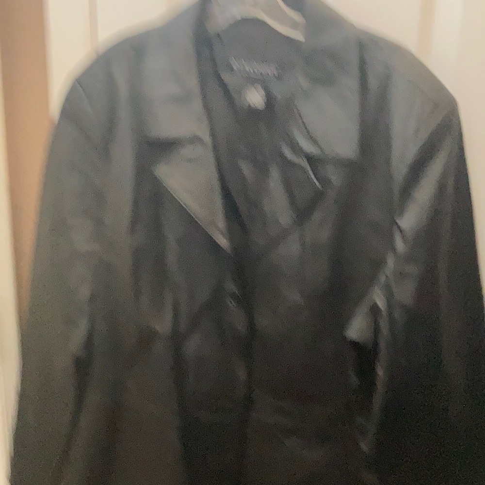 FINAL MARKDOWN Dialogue black leather jacket 2x